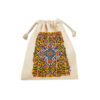 Sac de rangement en coton à cordon - Réutilisable et durable avec Motif de Carreaux Persans