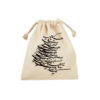 Sac de rangement en coton à cordon - léger, Parfait pour l'organisation avec Motif de Poème