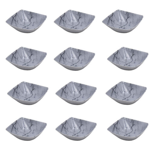Bol en Mélamine Durable – Pour Servir le Yaourt, Soupe, Ash, Salades et Pâtes (Ensemble de 12)