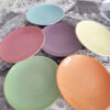 Assiette en céramique élégante - Durable, stylée et compatible lave-vaisselle (Ensemble de 6)