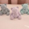 Figurine géométrique de teddy bear cubisme - Idée de décoration cubisme artistique (Ensemble de 2)
