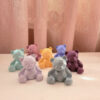 Figurine géométrique de teddy bear cubisme - Idée de décoration cubisme artistique (Ensemble de 2)