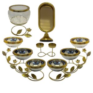 Set Haft-Seen avec revêtement chromé – Élégant et intemporel pour Nowruz (9 pièces)