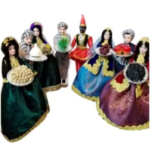 Set Haft-Seen pour Nowruz – Avec poupées artisanales élégantes