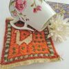 Sous-verre Kilim Persan Tissé à la Main – Décoration de Table Artisanale