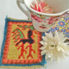 Sous-verre Kilim Persan Tissé à la Main – Idéal pour la Décoration Intérieure