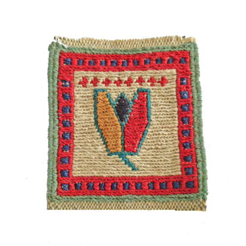 Sous-verre Kilim Persan Tissé à la Main – Motif Pistache de Fars