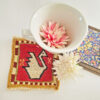 Sous-verre Kilim Persan Tissé à la Main – Accessoire de Table Décoratif Unique