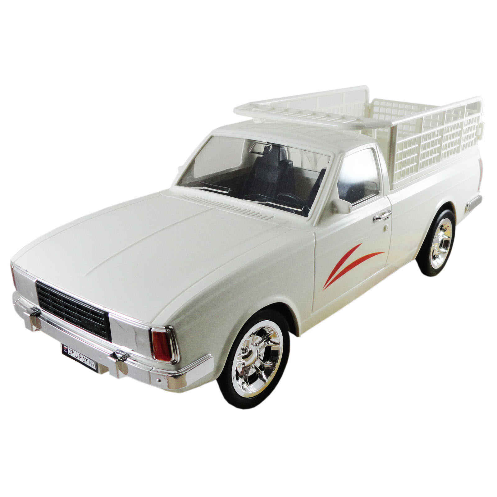 Voiture jouet iranienne Paykan - modèle pickup pièce d’histoire en blanche