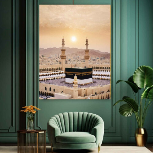Art mural islamique de la Kaaba – Modèle de Tawaf