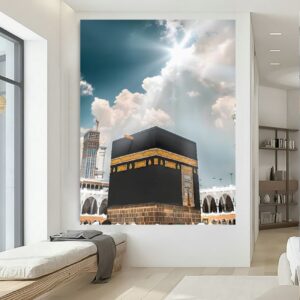 Art mural islamique de la Kaaba – Belle Kaaba lors d’une journée ensoleillée