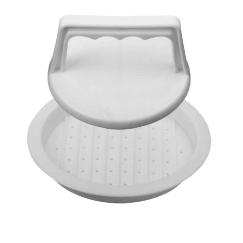 Presse Manuelle pour Shami Kebab et Burger – Outil Essentiel pour le Fait Maison | Blanc