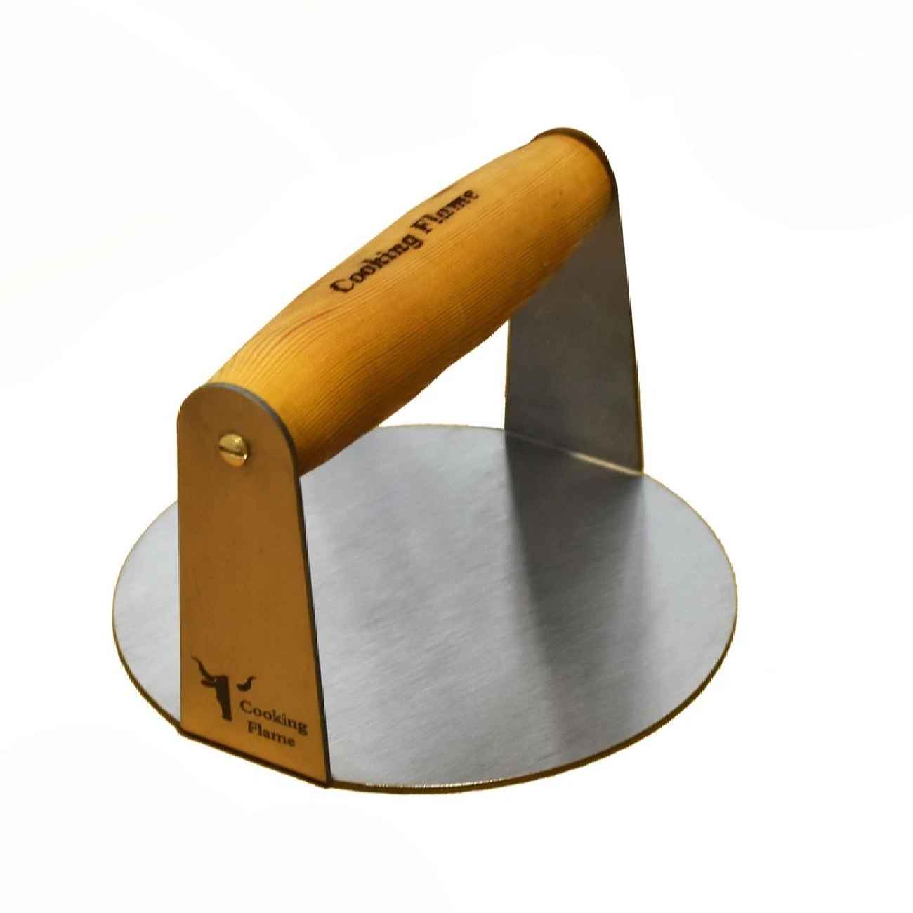 Presse Manuelle pour Shami Kebab et Burger - Acier inoxydable avec Manche en Bois