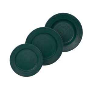 Ensemble d’Assiettes en Mélamine Compatible Micro-ondes – Durable, Léger et Compatible Lave-vaisselle (Pack de 18)