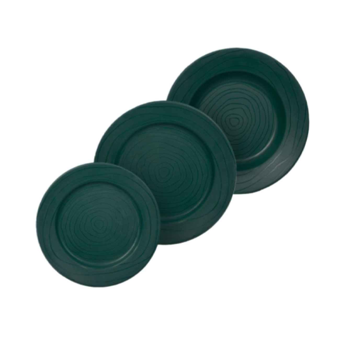 Ensemble d'Assiettes en Mélamine Compatible Micro-ondes - Durable, Léger et Compatible Lave-vaisselle (Pack de 18)