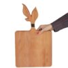 Planche à découper et à servir en bois naturel – Multi-usage pour couper, trancher et présenter les aliments élégamment