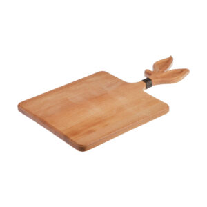 Planche à découper et à servir en bois naturel – Multi-usage pour couper, trancher et présenter les aliments élégamment