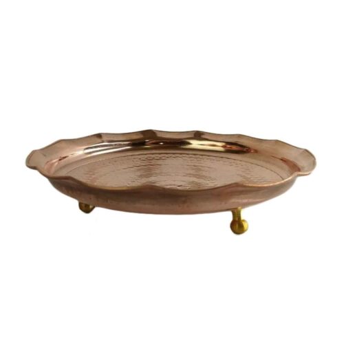 Assiette de vaisselle en cuivre persan – Une belle fusion de tradition