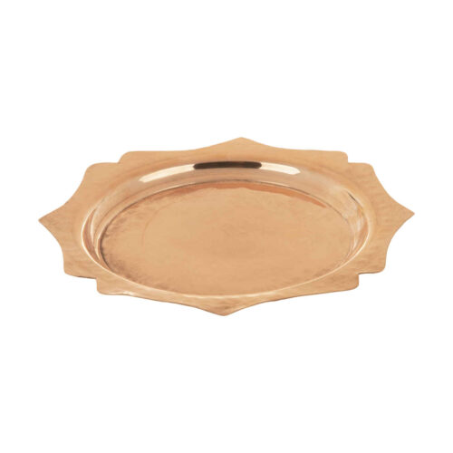 Assiette de vaisselle en cuivre persan – Parfaite pour un dîner élégant