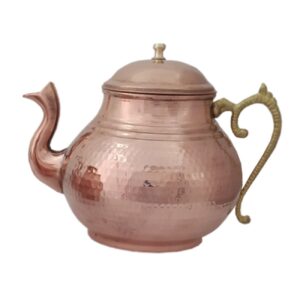 Bouilloire en cuivre persan durable pour cuisinière traditionnelle martelée Artaxerxes