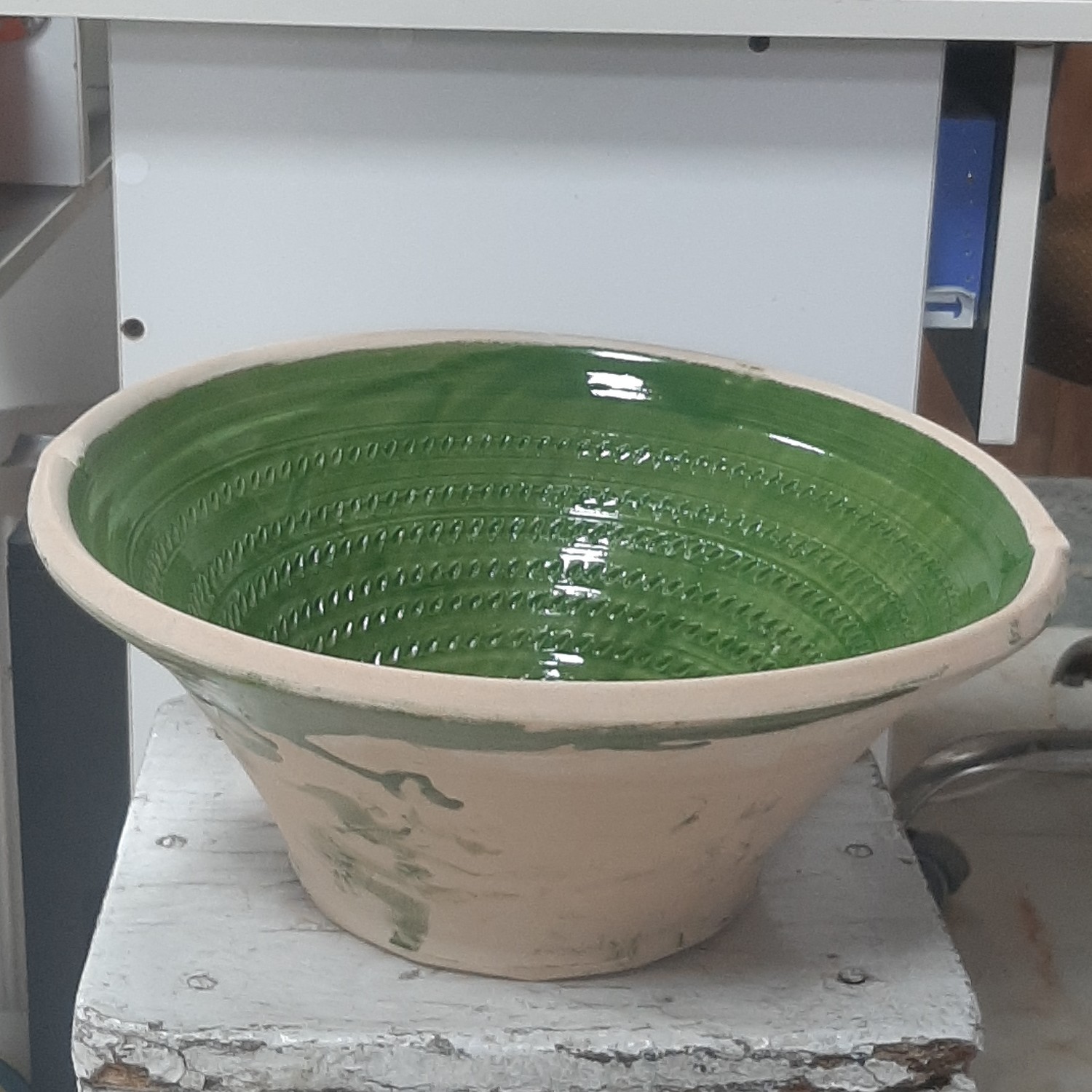 Pot en céramique persane pour Kashk Sab – Teghar traditionnel modèle Farman