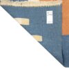 Tapis Kilim persan en laine tissé à la main original dans le Fars, motifs animaux bleu
