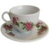 Ensemble de thé persan, ensemble en porcelaine avec design floral élégant Gol Sorkhi, 14 pièces