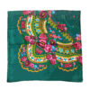 Écharpe Ethnique Turkmène en Coton - Cadeau Parfait avec une Touche Culturelle & un Motif Floral