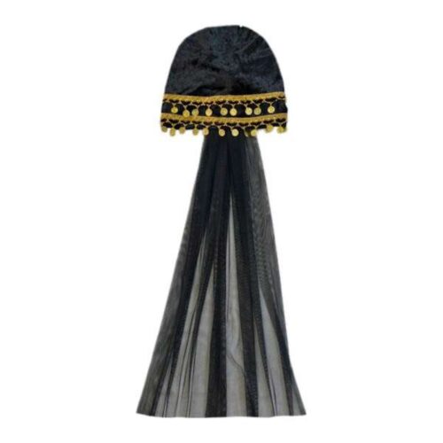 Turban pour Femme de Style Traditionnel avec Ornements et Design Fluide