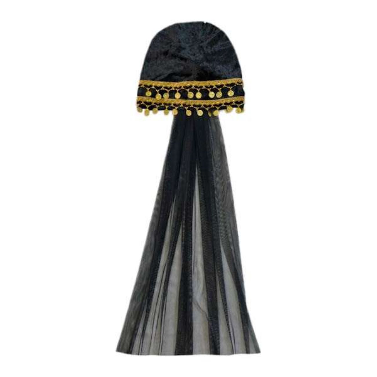 Turban pour Femme de Style Traditionnel avec Ornements et Design Fluide