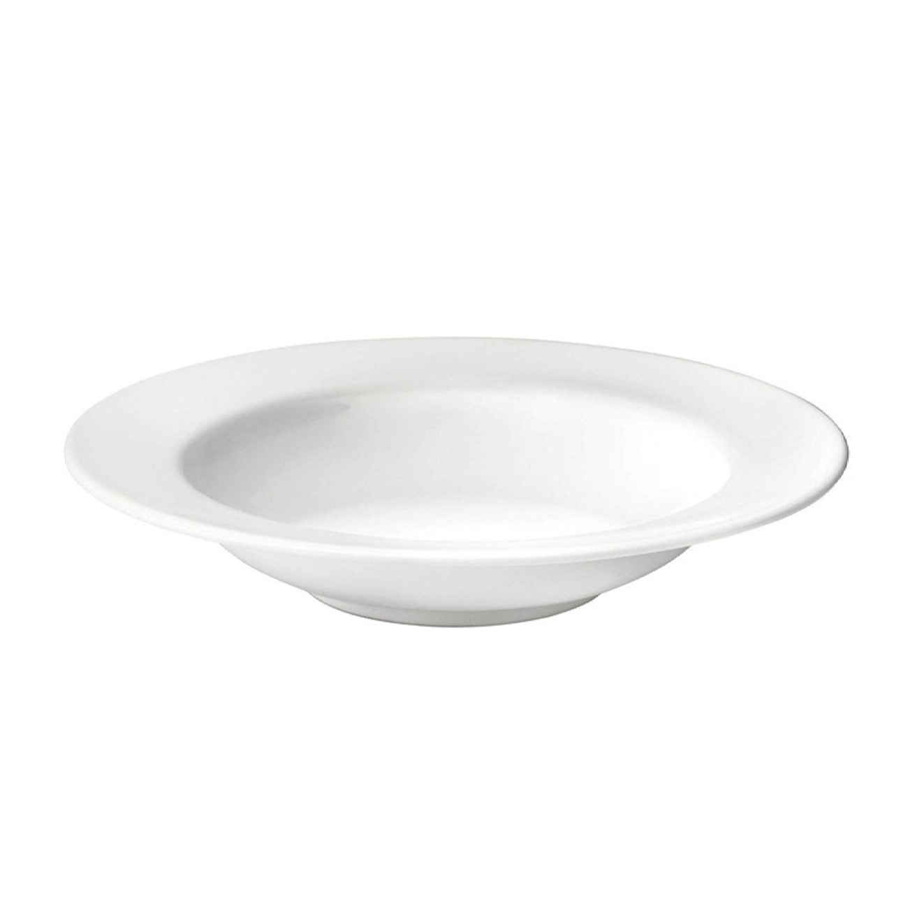 Assiette en céramique blanche – Compatible micro-ondes et lave-vaisselle, parfaite pour les pâtes