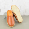 Mules en cuir naturel pour femmes, confort et style en marron