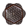 Coupelle à Bonbons Khatam Kari en Bois – Idéale comme Cadeau et pour le Thé ou le Café (Brun Foncé)
