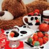 Tasse en céramique artistique - Parfaite pour offrir et boire avec design Panda & Porte-biscuit
