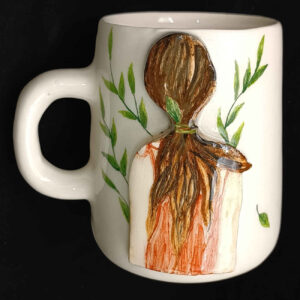 Tasse en céramique artistique – Parfaite pour offrir et collectionner avec design Fille
