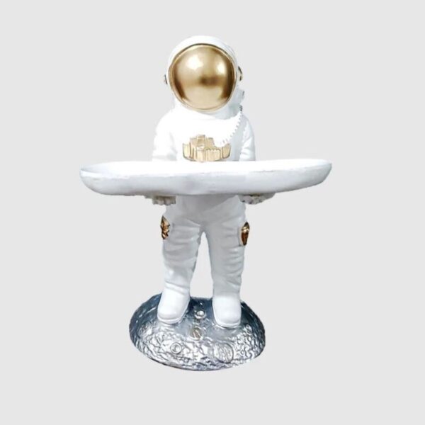 Modèle de statue d’astronaute hôte – Décor à thème spatial unique pour votre maison ou bureau