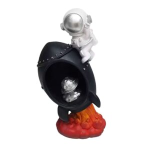 Statue de modèle d’astronaute et de vaisseau spatial – Décor captivant à thème spatial pour votre maison