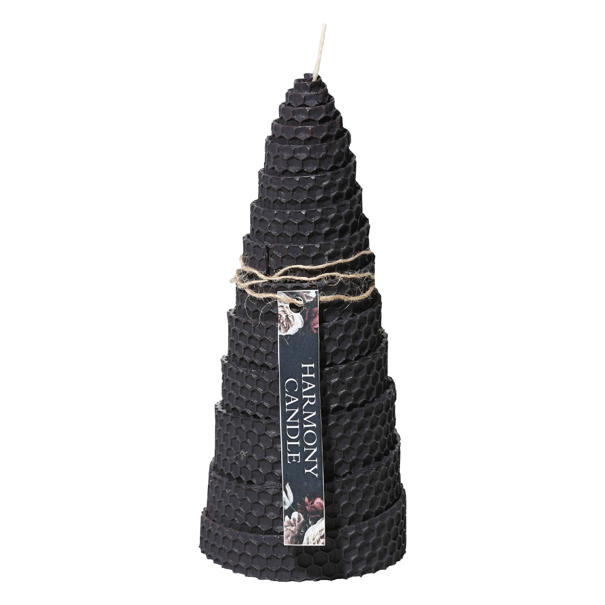 Bougie pilier en cire d'abeille Harmony - Parfaite combinaison d'élégance et de calme, lumière apaisante