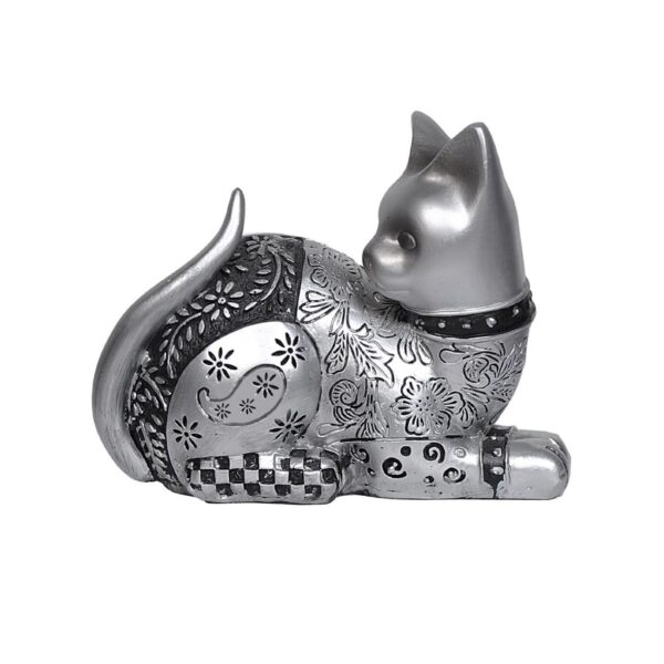 Sculpture de chat en polyester ensemble de 3 – Art élégant et durable pour votre maison