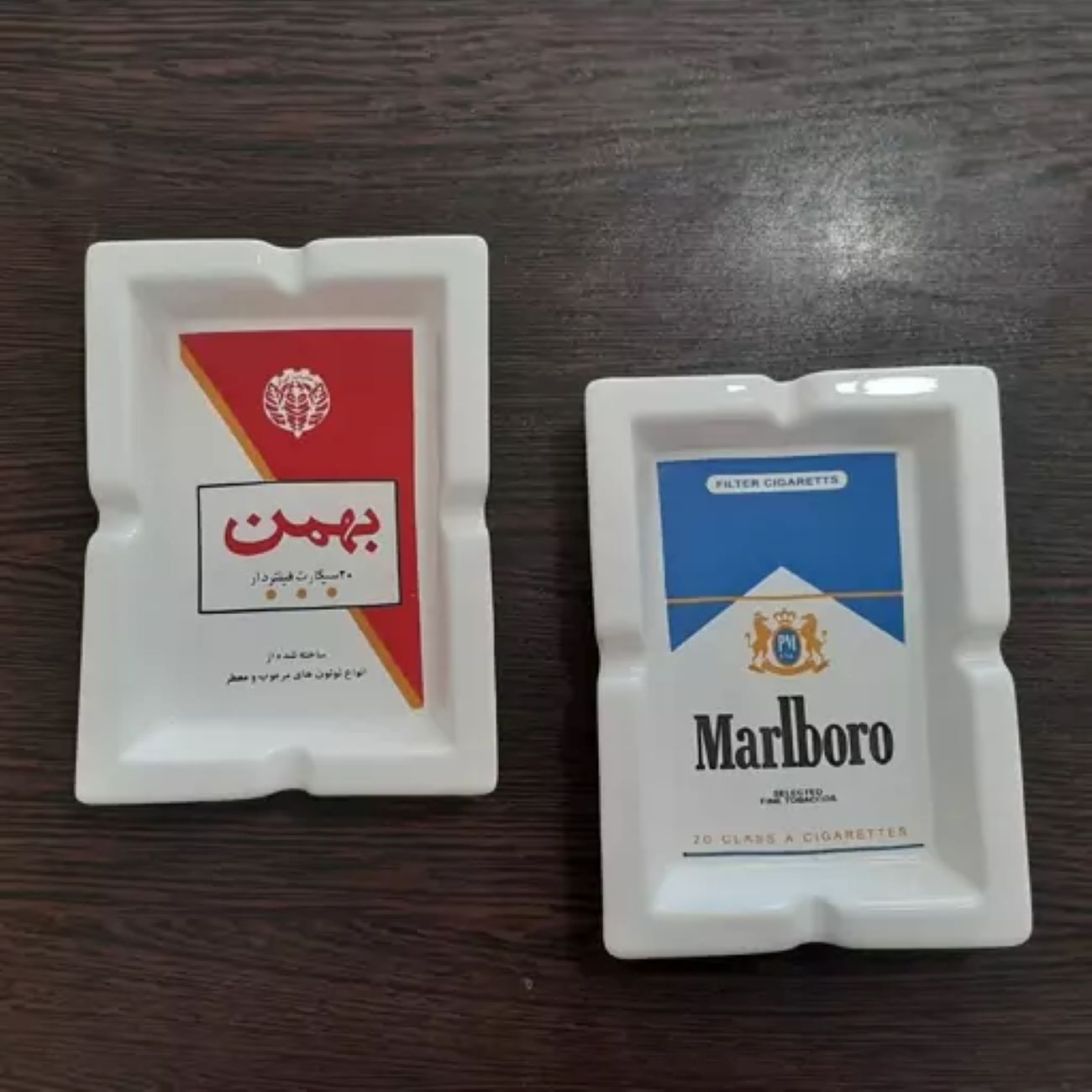 Ceramic Ashtray Nostalgia Iranian Design - Stylish Smoking Accessory