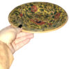 Assiette en céramique - Motif oiseau et fleur, compatible micro-ondes et lave-vaisselle