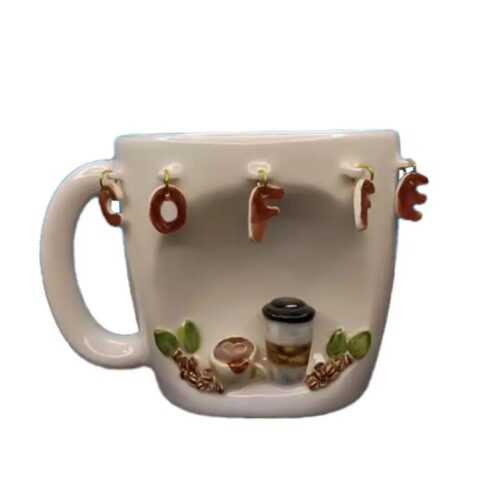 Charmant mug en céramique fantaisie inspiré des cafés pour une touche élégante