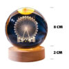 Lampe boule de cristal – veilleuse féerique grande roue
