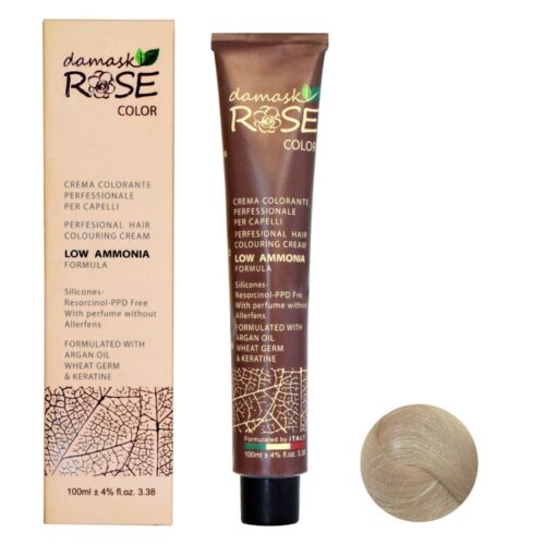 Coloration Capillaire Rose de Damas Blond Olive Ultra Léger No. 10/3, 100 ml – Teinte Brillante et Froid