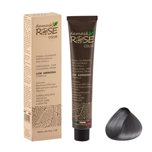 Coloration Capillaire Rose de Damas PR2 – Teinte Argentée, 100 ml – Brillante, Lumineuse & Longue Durée