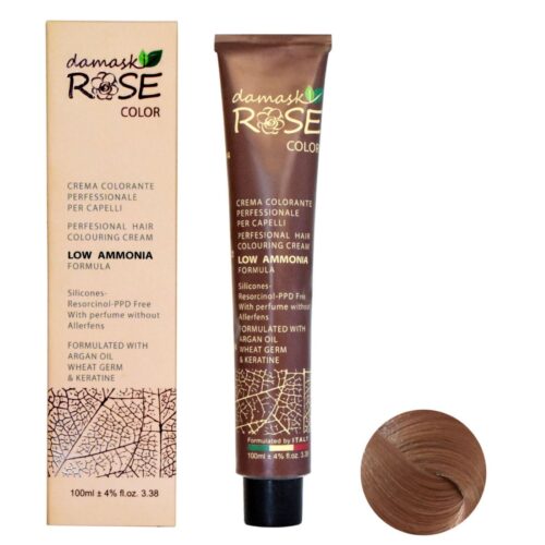 Coloration Capillaire Rose de Damas PR6 – Teinte Bronze Ambré, 100 ml – Couleur Unique & Longue Durée