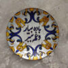 Assiette Décorative en Verre - Cadeau Parfait pour Toute Occasion avec Art Vitreux & Motif Calligraphie