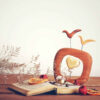 Figurine décorative d'oiseau en bois - Artisanat naturel adapté à la décoration intérieure