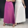 Jupe plissée en satin élégante en plusieurs couleurs – Stylée et polyvalente pour toutes les occasions