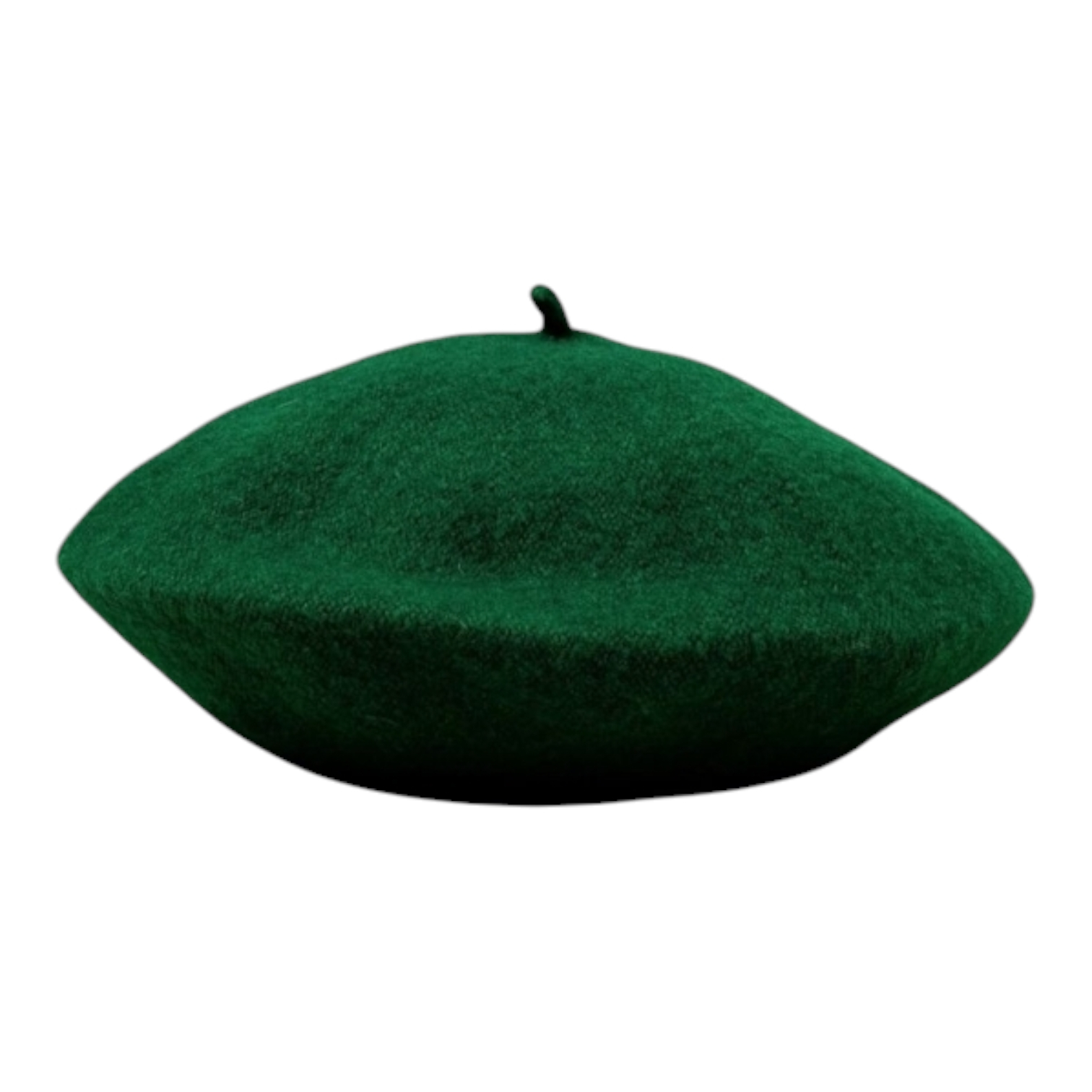 Béret en feutre pour femme – Accessoire de tête doux et stylé, taille unique en vert